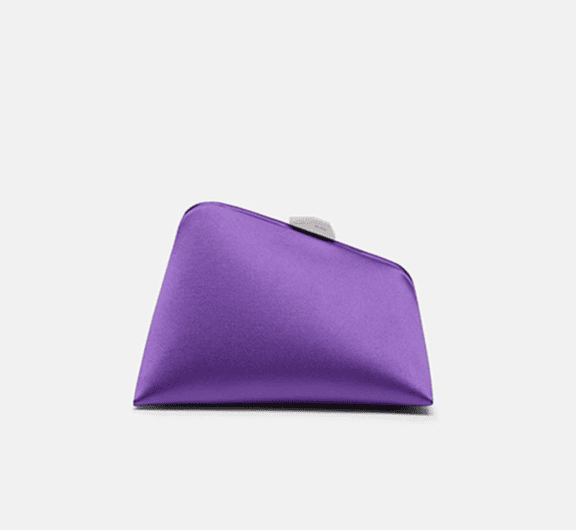 Foto del bolso de mano morado Midnight de The Attico