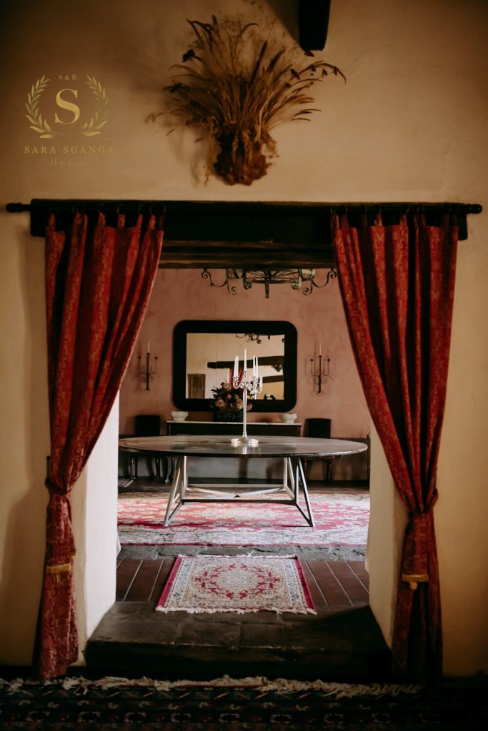 Foto del salon del Borgo del Convento. Elopement