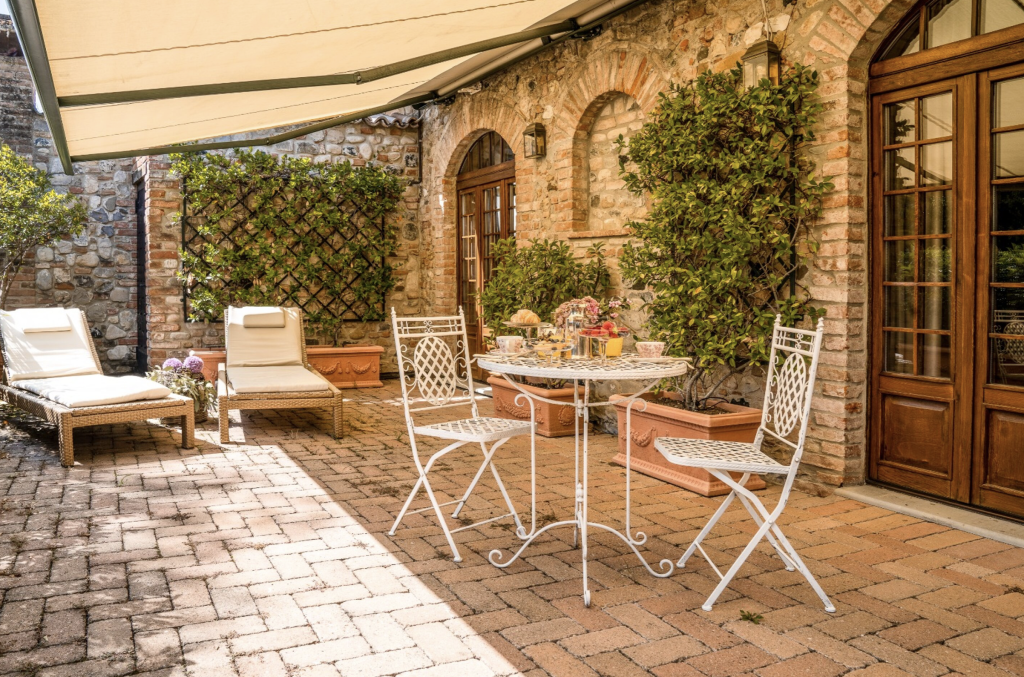 Foto de la terrazza de la Suite del Hotel Torre de San Martino en Rivalta. Elopement