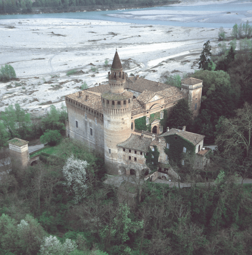 Foto panoramica del Castillo de Rivalta. Elopement