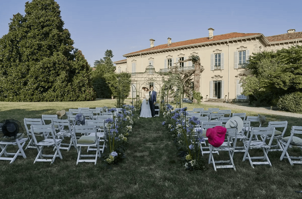 Foto de los jardines de Villa Ponti Greppi, en Lecco, Lombardia. Elopement