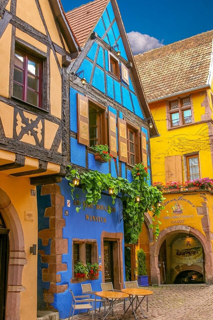 Foto de las casitas de colores de Eguisheim