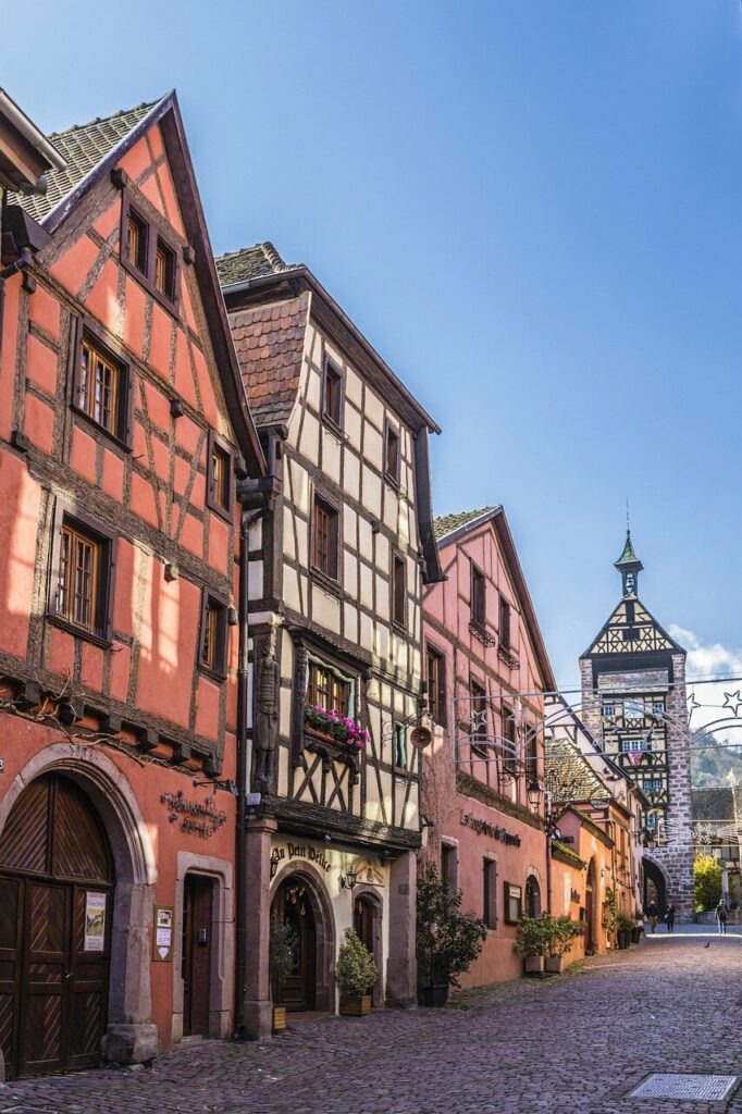 Foto de las casitas de colores de Riquewihr